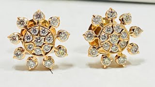 Natural Diamond Earrings with certificate  only @72Premiumgemstones contact more details 7829237272