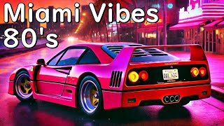 Miami Vibes 80's | Retro Lofi Synthwave Mix | Electro Night Drive