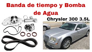 REEMPLAZO DE BOMBA DE AGUA Y BANDA DE TIEMPO EN CHRYSLER 300 3.5L 2008