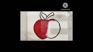 Easy step by step Apple Drawing # shorts