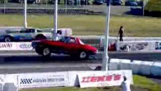 '67 Corvette drag racing action