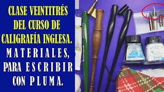 ✔ Curso de Caligrafía 🅸🅽🅶🅻🅴🆂🅰 GRATIS con Pluma Clase #23 | MATERIALES | Copperplate | Pablo Bermúdez