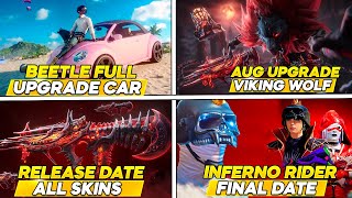 VOLKSWAGEN BEETLE l INFERNO RIDER RELEASE DATE ALL SKINS PUBG MOBILE UPDATE 3.4