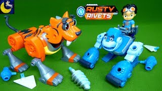 Rusty Rivets Toys NEW Tiger Bot Gorilla Robot Botarilla STEM Engineering Build Me Kids Toy Videos