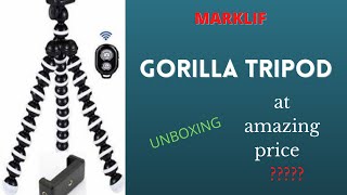 My new Gorilla Tripod by Marklif with bluetooth device // Unboxing // Very cheap price