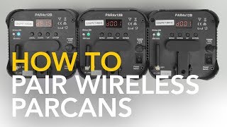 How to pair wirelsss DMX parcan