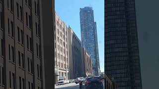 "Gazing up at Montreal’s towering skyscrapers, where modern architecture touches the sky !