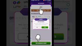 winzo app se bank account mein vidroh  Dhana 2024#shorts #trending #youtubeshorts