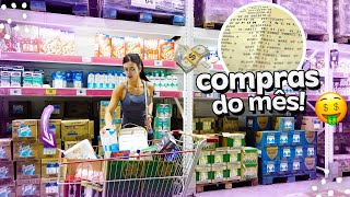 COMPRAS DO MÊS COMPLETA NO MERCADO | VALE A PENA COMPRAR NO ATADISTA?