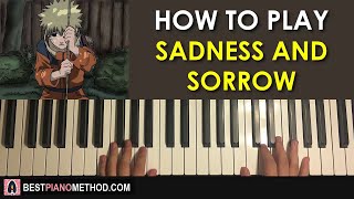 HOW TO PLAY - Naruto - Sadness and Sorrow (Piano Tutorial Lesson)