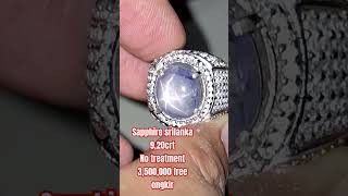 Sapphire ceylon srilanka 9,20crt no treatment / gemstone / batu permata / jewelry