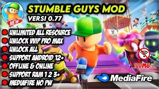 Stumble Guys Mod Apk 0.77.6 Unlimited Gems Hack Mediafire Download Link