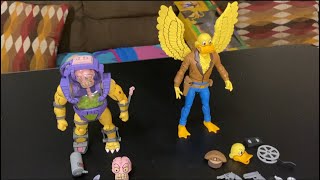 THESE FIGURES ARE JUST LIKE THE CARTOON! NECA TMNT ACE DUCK AND  MUTAGEN MAN REVIEW