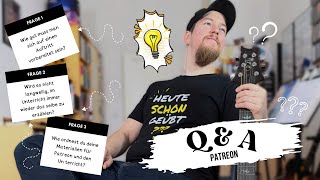 Patreon-Q&A: Wie gut für Gig vorbereiten, Motivation fürs Unterrichten &  Ordnung meiner Unterlagen