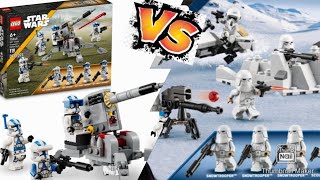 Lego Star Wars snow trooper battle pack Vs 501st specialist battle pack comparison-Just Alex-2023