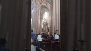 Una vista a la Catedral en el Centro de San Luis Potosí