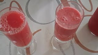 طريقة عصير البطيخ الطازج البارد🍉🍹