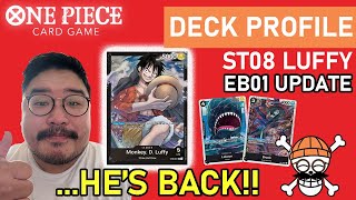 [EB01] UNDEFEATED ST08 Black Luffy Deck Profile | One Piece TCG