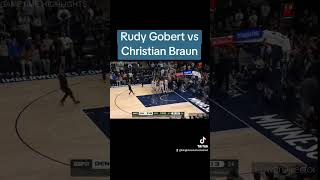 Rudy Gobert vs Christian Braun