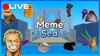 JOGANDO MEME SEA COM INSCRITOS!! #roblox #memesea #bloxfruits