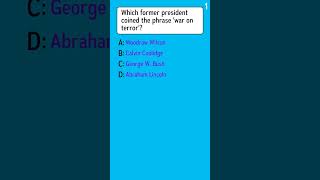 What former president coined the phrase 'war on terror'?