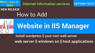 How to add Website || #IIS Web Server ||