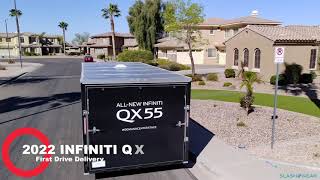 All-new 2022 INFINITI QX55 - first drive delivery to my driveway