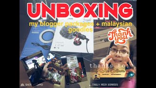 Unboxing my Blogger package + malaysian goodies