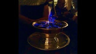 Lighting The Wassail Bowl