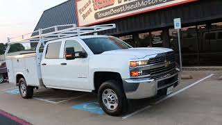 2019 Chevrolet 2500 HD Crew cab, utility bed, 6 liter, 52k miles, ready to work