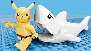 Lego Pokemon Pikachu and Shark