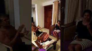 සඳ තාරකා....practising at home with iroshi #music #priyasooriyasena #shorts #trending