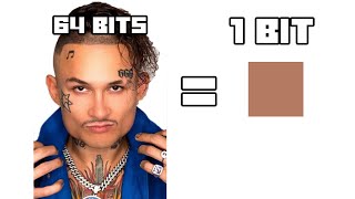 64 bits 32 bits 16 bits 8 bits 4 bits 2 bits 1 bit MORGENSHTERN MEME