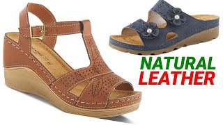 NATURAL LEATHER EXTRA SOFT SANDAL SHOES SLIPPERS CHAPPALS DESIGN FOR WOMEN / LADIES