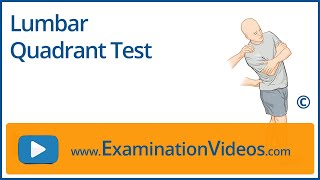 Lumbar Quadrant Test (Kemp's Test)