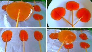 طريقة صنع مصاصة 🍭 ( لولي بوب) بمكونات بسيطة ومتوفرة في المنزل ✅ How to make  lollipop