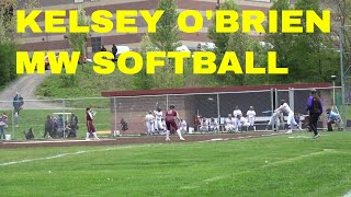 KELSEY O'BRIEN BATTING HIGHLIGHTS MONROE WOODBURY SOFTBALL VS KINGSTON