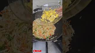 Fried Rice recipe! How to make a new tasty dish with leftover rice! #youtubeshorts #shorts