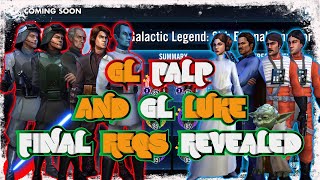 SWGOH Galactic News: Final Galactic Legends Requirements Revealed