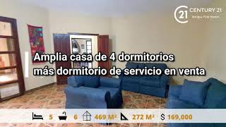 1170,  Amplia casa de 4 dormitorios más dormitorio de servicio en venta