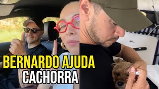 BRUNA GOMES FILMA BERNARDO SOUSA TIRANDO SUJEIRA DO OLHO DA CACHORRA!