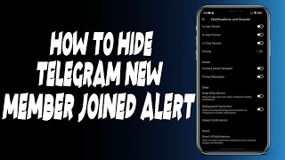 How to hide telegram new member joined alert?