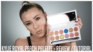 KYLIE COSMETICS ROYAL PEACH PALETTE | REVIEW AND TUTORIAL|ROSE SIARD