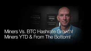 Miners Vs Bitcoin Network Hashrate! Miners Gains YTD & From Bottom Charts! Q&A!