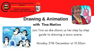 Kilkenny Library: Winter Art: Learn to draw a snow scene.