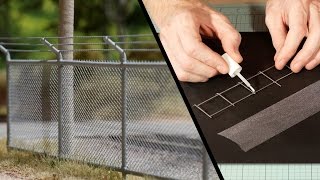 Chain Link Fence – Model Railroad Scenery