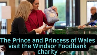 Prince William and Kate Middleton have volunteered  They visited Windsor Foodshare, an organization