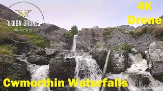 A Welsh Cascade 4K - Cwmorthin Waterfalls - DJI AIR3 / DJI AVATA 4K - Cinematic FPV - #albiondrones