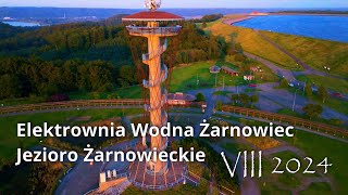 NAJWIĘKSZA Elektrownia Wodna w Polce z DRONA w 4K. Elektrownia Wodna Żarnowiec/Jezioro Żarnowieckie