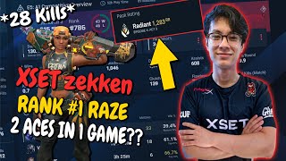 Rank #1 Raze XSET zekken Drops 2 ACES Before Leaving EU?!?! *Crispy Aim*